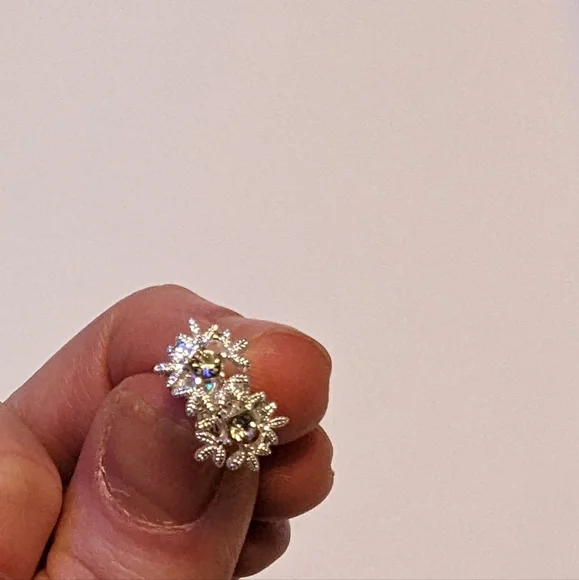 3pcs/set Fashion Christmas Silver Snowflake Necklace Stud Earrings - Picture 14 of 15